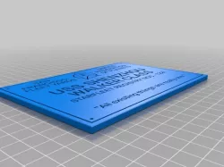 USS Shenzhou Registry Plaque