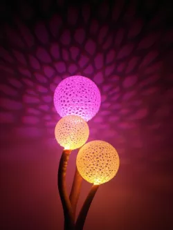 Voronoi blowball Flower - Lighted Decoration