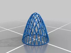 Wireframe Paraboloid and Disk