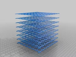 3D LED Cube Layer Printing 8x8x8 