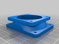 50x40 Fan Adapter in several styles w/scad files
