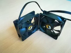 80mm fans joint 90 degrees 