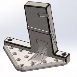 AR-15 vertical wall storage mount - Large Mount