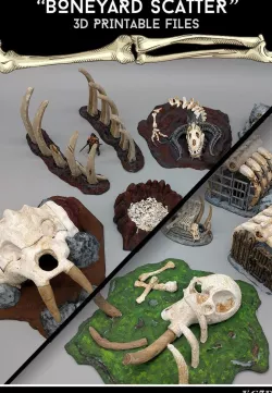 Boneyard Scatter - 28mm Gaming - Sample Item