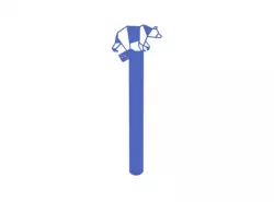 Bookmark - Origami bear