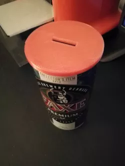 Coin slot lid for FAXE beer
