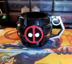 Deadpool Grenade Mug