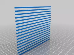 First layer calibration strips.