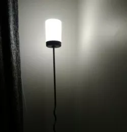 Glass shade adapter for Ikea lamp