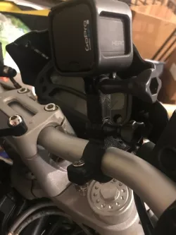 Go pro handle bar mount