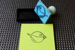 loiseaucreatif - Logo Ink Stamp