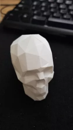 Low Poly Skull for Vase Mode