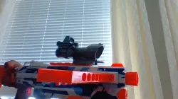 Nerf Compatible 4x AcOG hybrid reflex scope