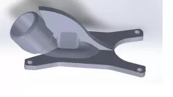 OAS Hobby's Volk frame top plate with fin and AXII Antenna Holder