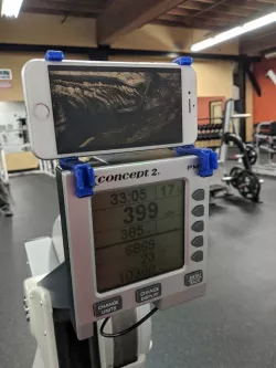 Portable Concept 2 Rowing Machine Smartphone Cradle