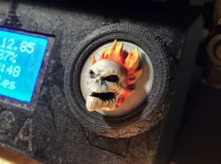 Prusa Knobs - Motorcycle Wheel - Ghost Rider