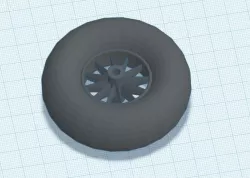 RC Plane Tundra Wheel 70 mm