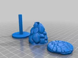 Rock floating base 3pcs