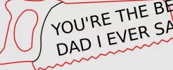 Saw Keychain for Dad
