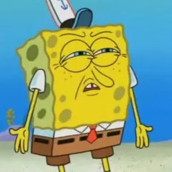 spongebob meme face