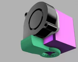 Tronxy X1 filament cooling blower fan holder