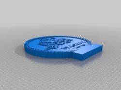 US Navy Seabee logo stand