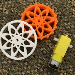Wheels for Arduino motors 3 inch diameter