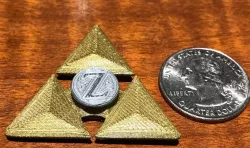 Zeldathon Champions Triforce Mini Fidget Spinner (Fully Printable)