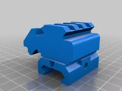 Airsoft Raised angled picatinny rail