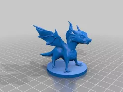 Baby Dragon on 45mm base
