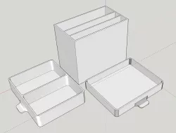 camera's filters and battery case 