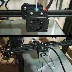 Creality-CR10 mount for E3DV6 hot end