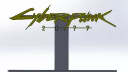 CyberPunk 2077 logo w/ stand