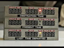 Delorean clock - Back to the future style