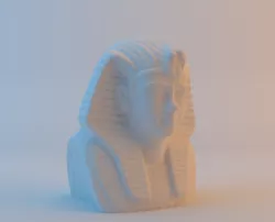 Egyptian Pharaoh Tutankhamun's Bust - 3D Scan