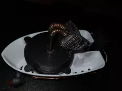 Engine housing for the exhausts + exhaust plugs 