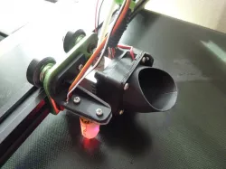 Extruder fan deflector + Adjustable cooling fan bracket for TEVO TORNADO