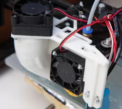 Fan Mount for new FLSUN Prusa I3 + sensor mount