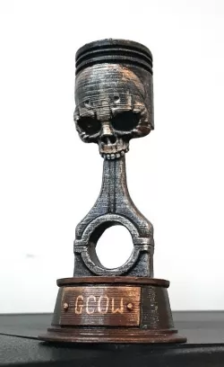 Gaslands Skull Piston Trophy