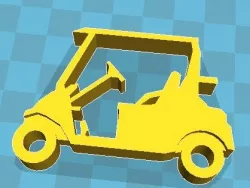 golf cart keychain  