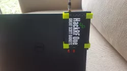 HackRF One laptop holder