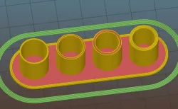Infill/perimeters overlap and Extrusion multiplier test print.
