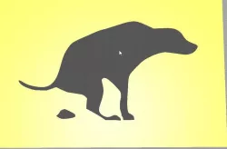 Lab Pooping Stencil