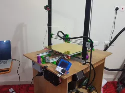 Large Prusa Clone 3D Printer ~ Green I3 Geni 