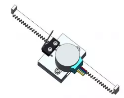 Linear actuator for byj48 stepper motor