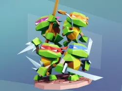 Low Poly Teenage Mutant Ninja Turtles