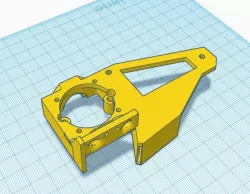 Monoprice select mini E3D V6 Dual fan mount with Led mount and front optional Grill to tidy up the front
