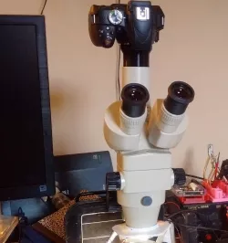 Nikon DSLR Camera to microscope ISO photo tube adapter.