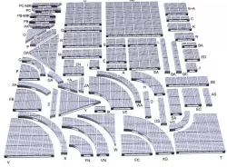 OpenLOCK Floor Tiles set - Sci-Fi / Industrial Square Grill  (1 inch grid)
