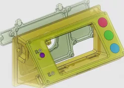 PanelDue 5" and Duet 2 Mounts for SeeMeCNC Rostock Max V2